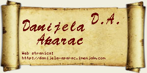 Danijela Aparac vizit kartica